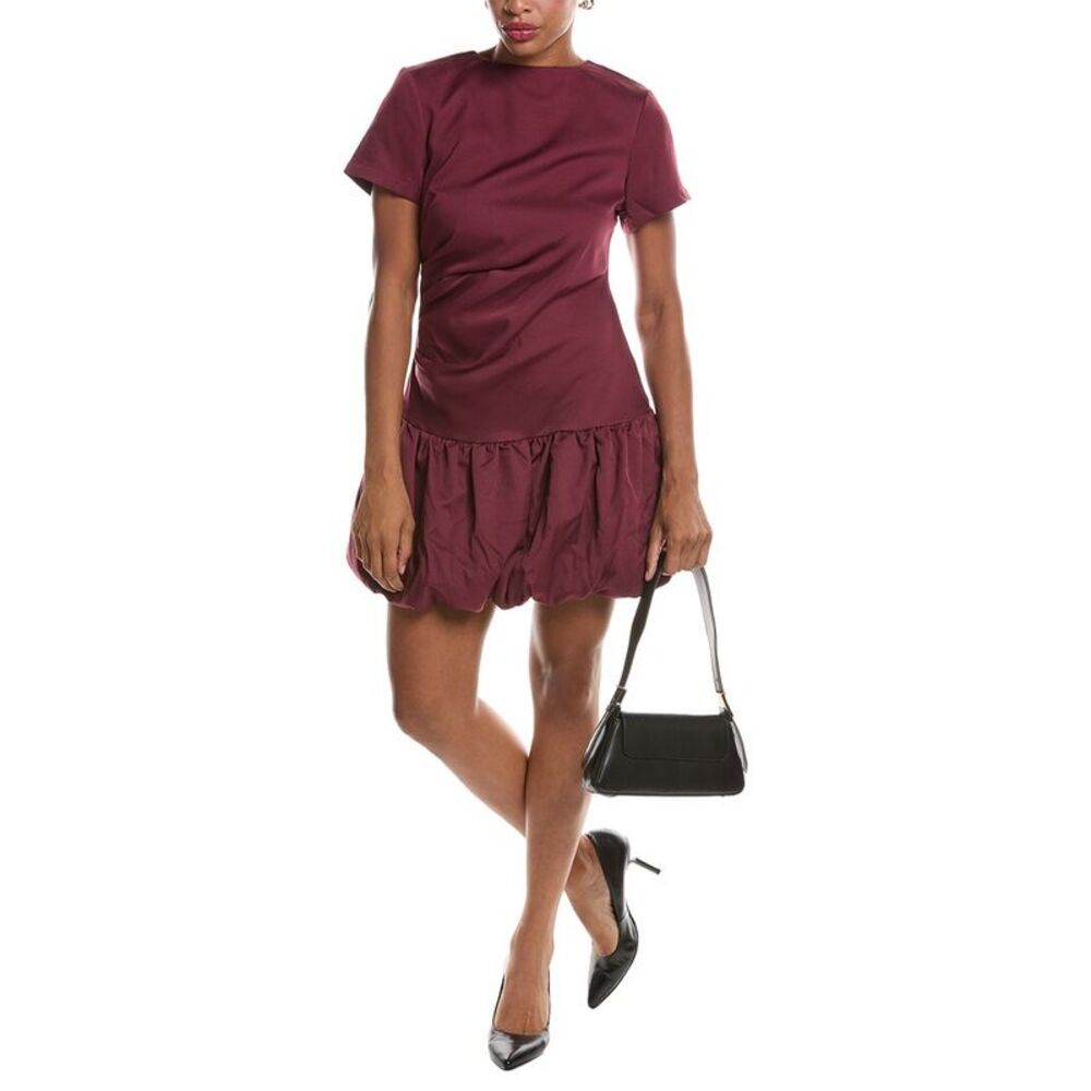 Estellina Womens  Solid Mini Dress, Red